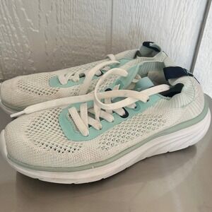 Nautica Viera Women's Athletic Knit Sneakers Aqua White Lace Up Size 8